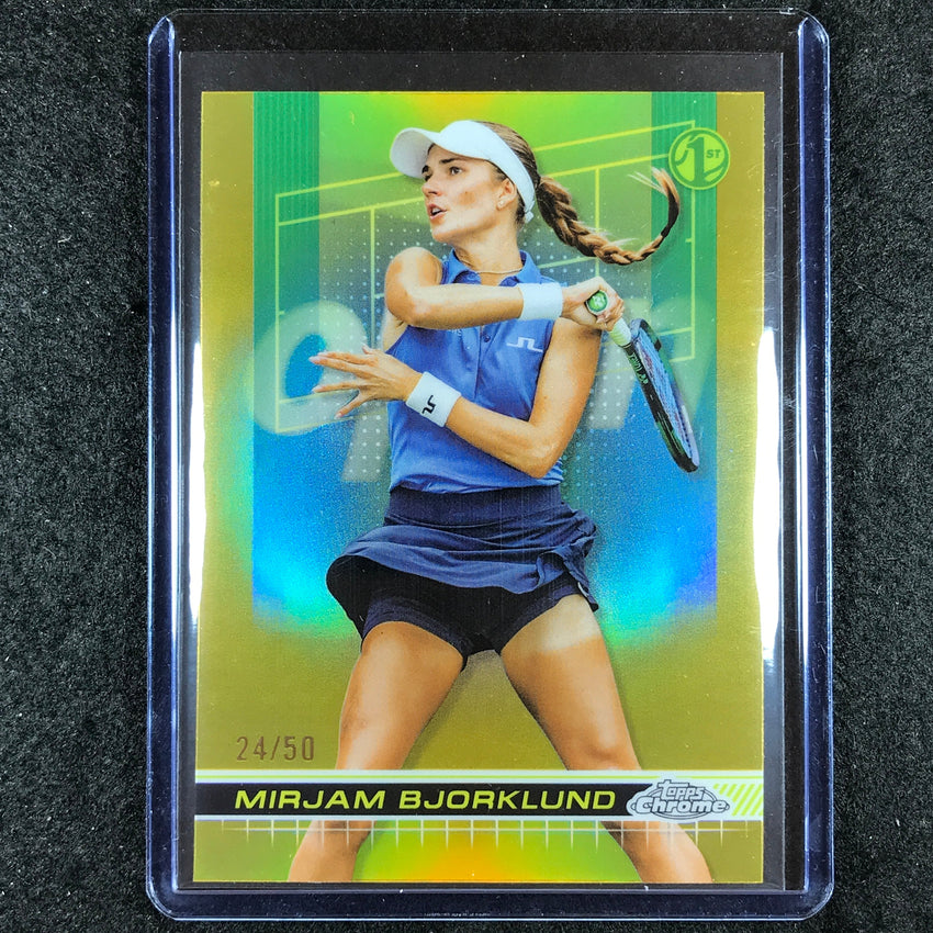 2024 Topps Chrome Tennis MIRJAM BJORKLUND Base Gold 24/50