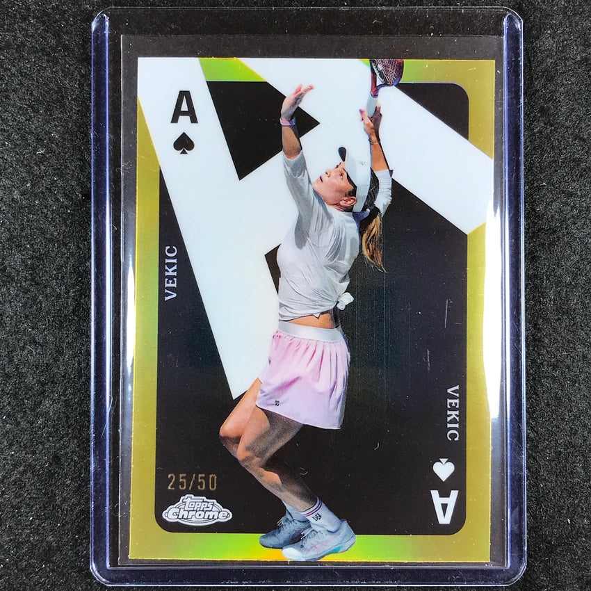 2024 Topps Chrome Tennis DONNA VEKIC Aces Gold 25/50