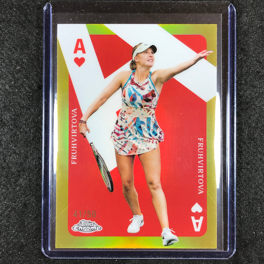 2024 Topps Chrome Tennis LINDA FRUHVIRTOVA Aces Gold 41/50