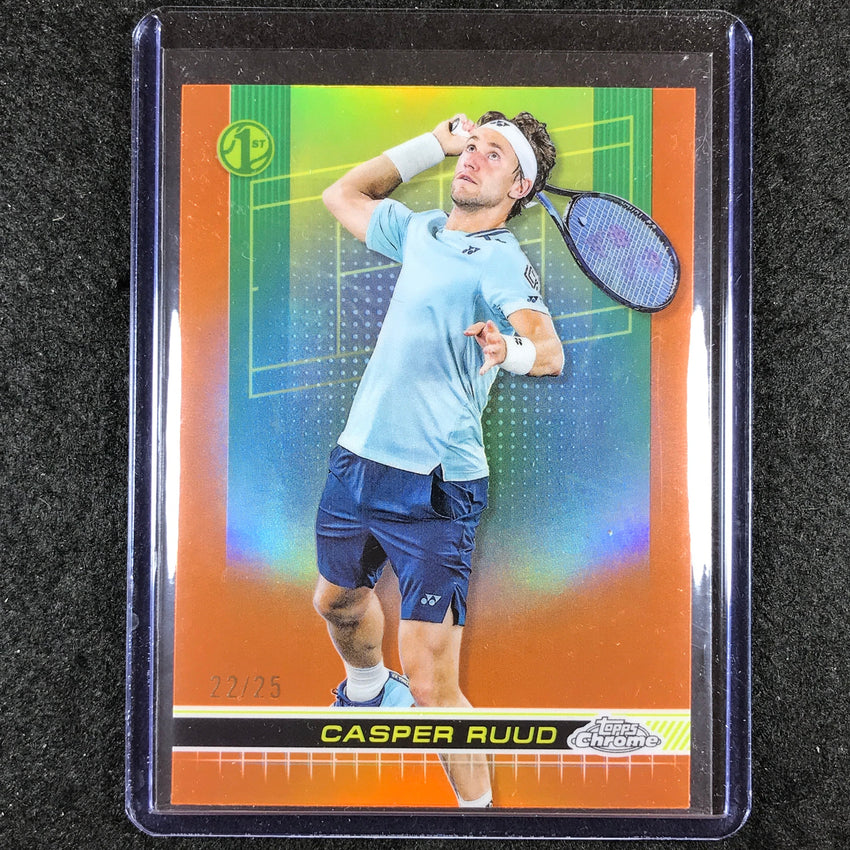 2024 Topps Chrome Tennis CASPER RUUD Base Orange 22/25