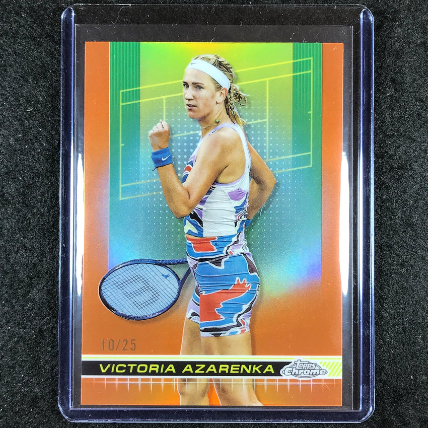 2024 Topps Chrome Tennis VICTORIA AZARENKA Base Orange 10/25