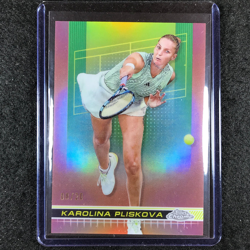 2024 Topps Chrome Tennis KAROLINA PLISKOVA Base Rose Gold 8/20