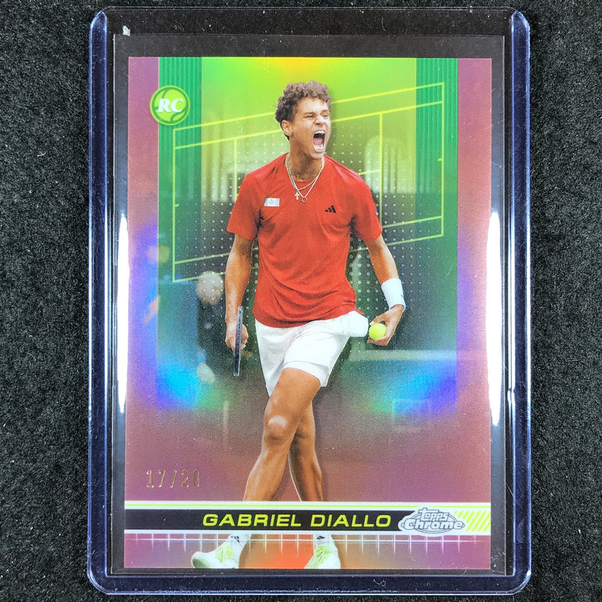2024 Topps Chrome Tennis GABRIEL DIALLO Base Rose Gold 17/20