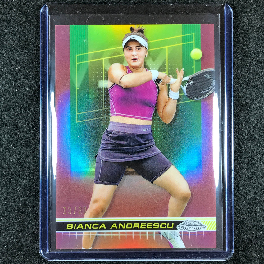 2024 Topps Chrome Tennis BIANCA ANDREESCU Base Rose Gold 13/20