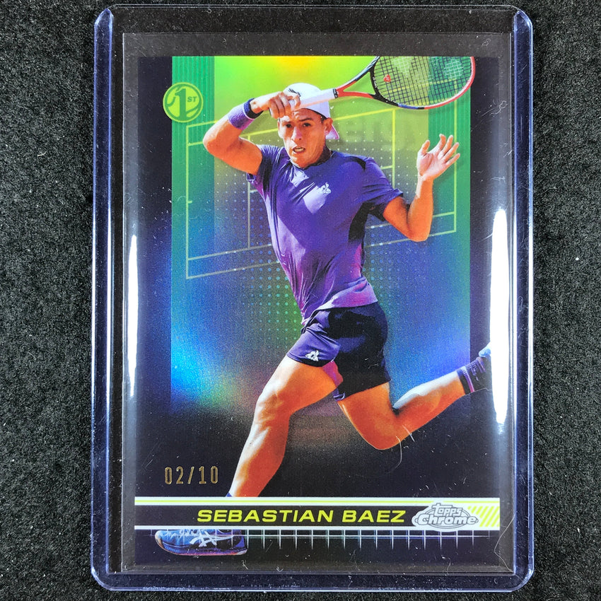 2024 Topps Chrome Tennis SEBASTIAN BAEZ Base Black 2/10