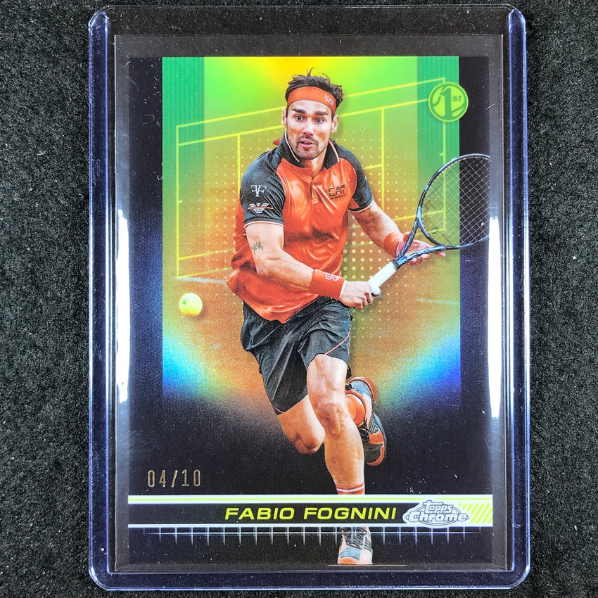 2024 Topps Chrome Tennis FABIO FOGNINI Base Black 4/10