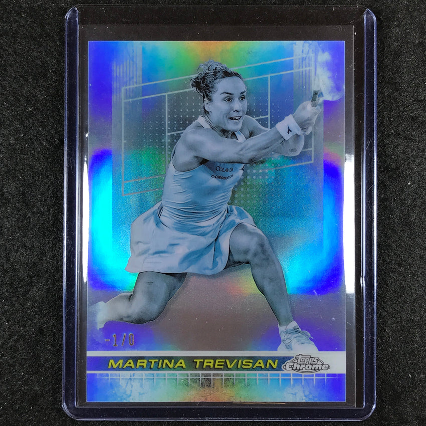 2024 Topps Chrome Tennis MARTINA TREVISAN Base Frozenfractor -1/0