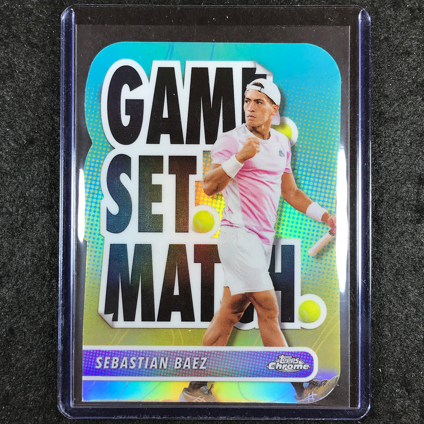 2024 Topps Chrome Tennis SEBASTIAN BAEZ Game Set Match Rookie SSP #SB