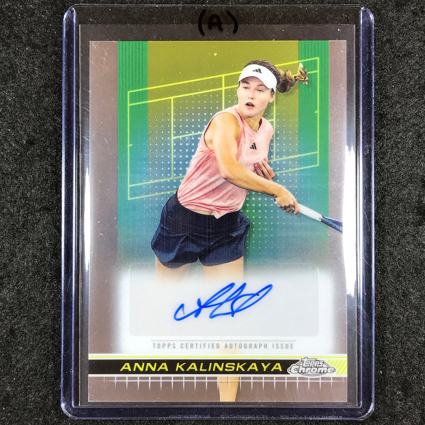 2024 Topps Chrome Tennis ANNA KALINSKAYA Base Auto #AKA (A)