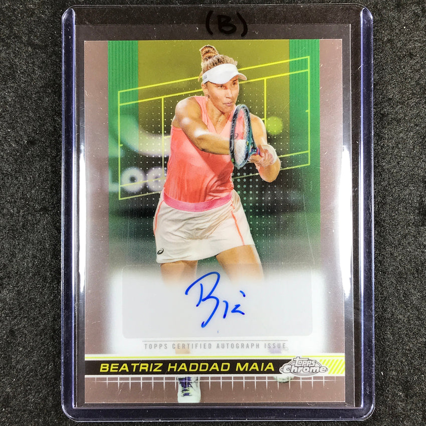 2024 Topps Chrome Tennis BEATRIZ HADDAD MAIA Base Auto #BHM (B)