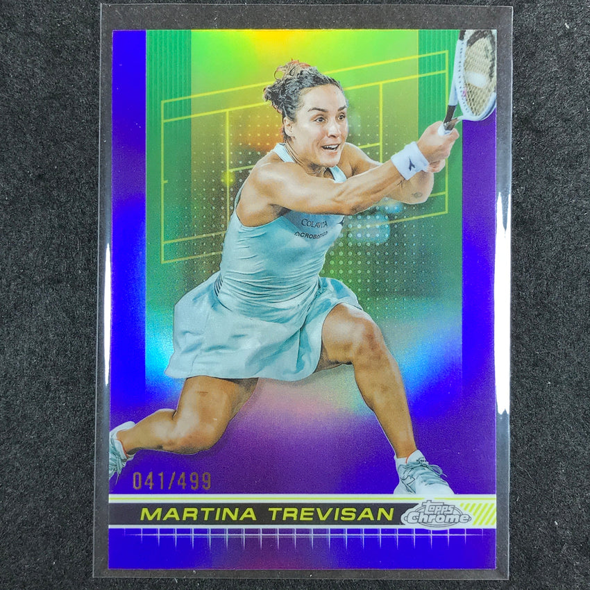 2024 Topps Chrome Tennis MARTINA TREVISAN Base Purple /499 #52
