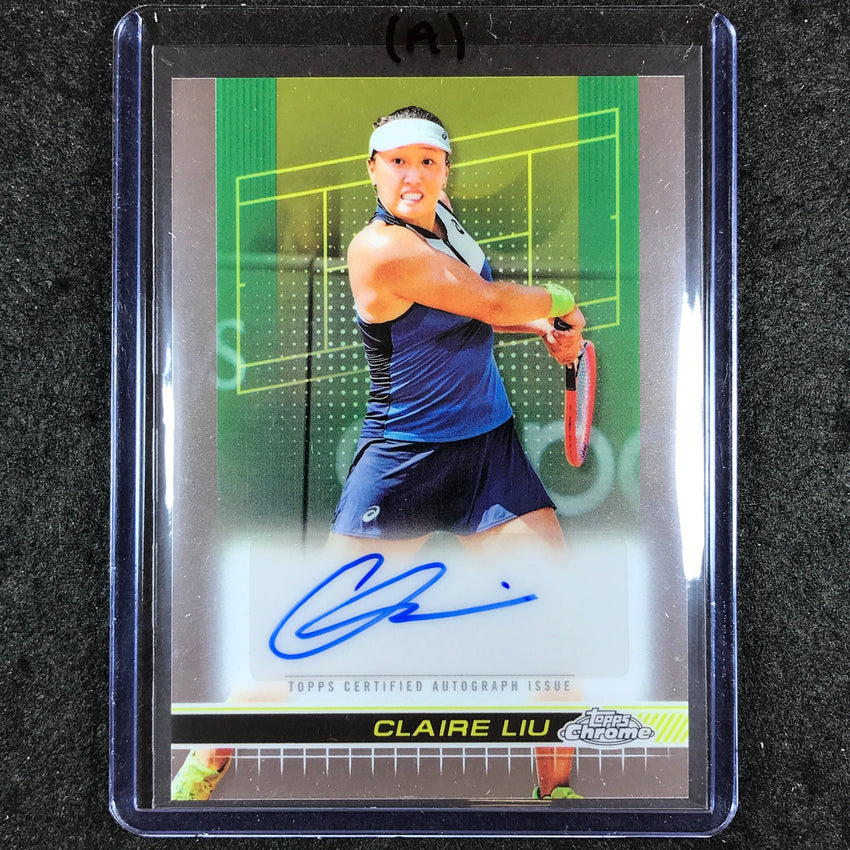 2024 Topps Chrome Tennis CLAIRE LIU Base Auto #CLU (A)