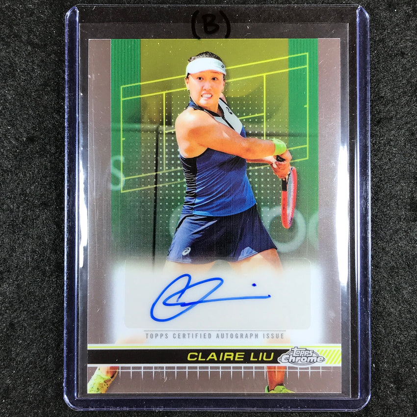 2024 Topps Chrome Tennis CLAIRE LIU Base Auto #CLU (B)