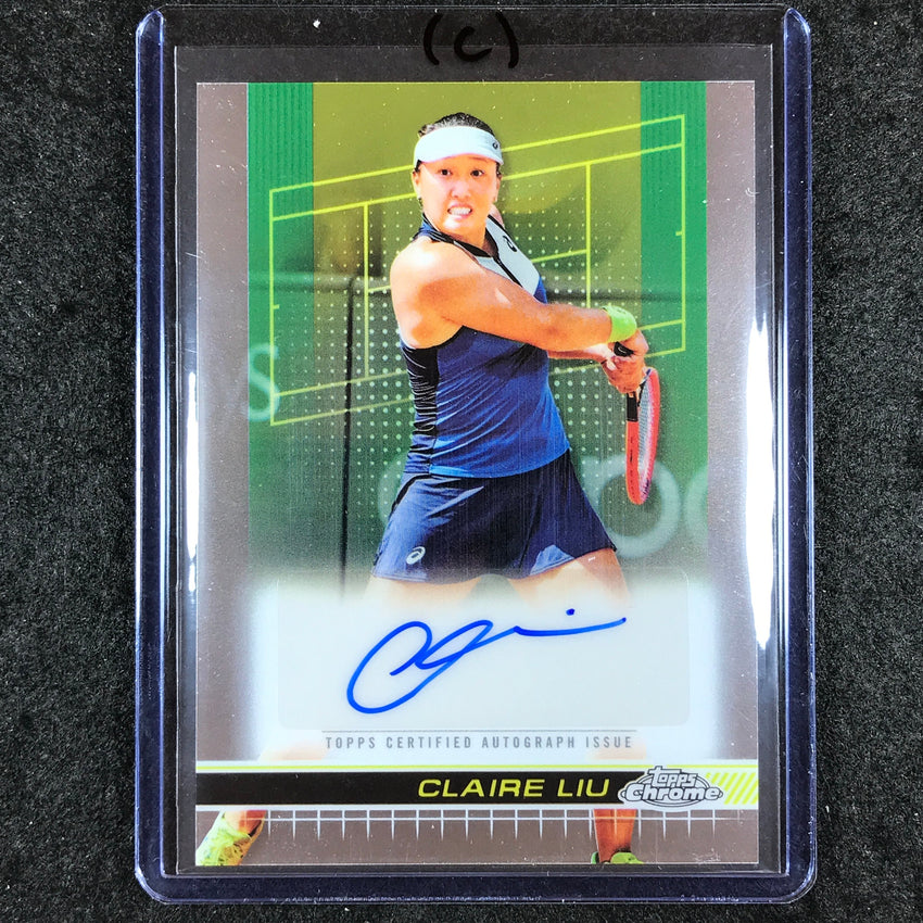 2024 Topps Chrome Tennis CLAIRE LIU Base Auto #CLU (C)