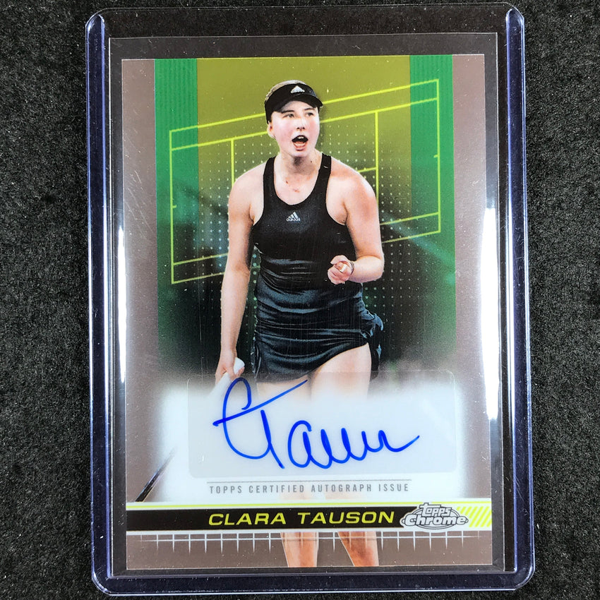 2024 Topps Chrome Tennis CLARA TAUSON Base Auto #CTN