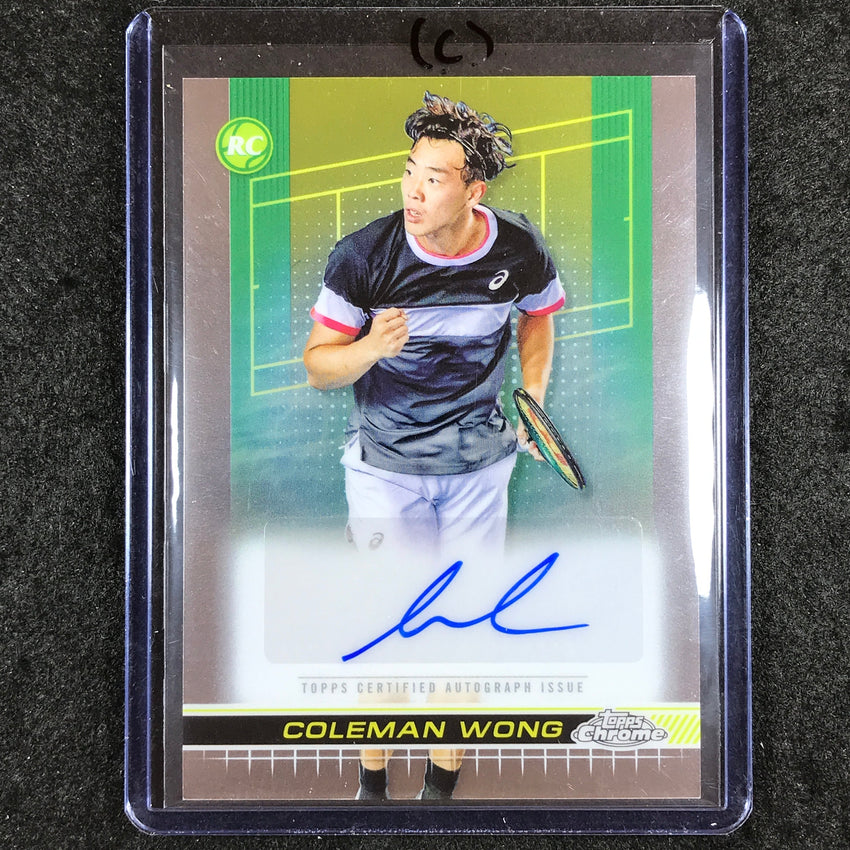 2024 Topps Chrome Tennis COLEMAN WONG Base Rookie Auto #CWG (C)