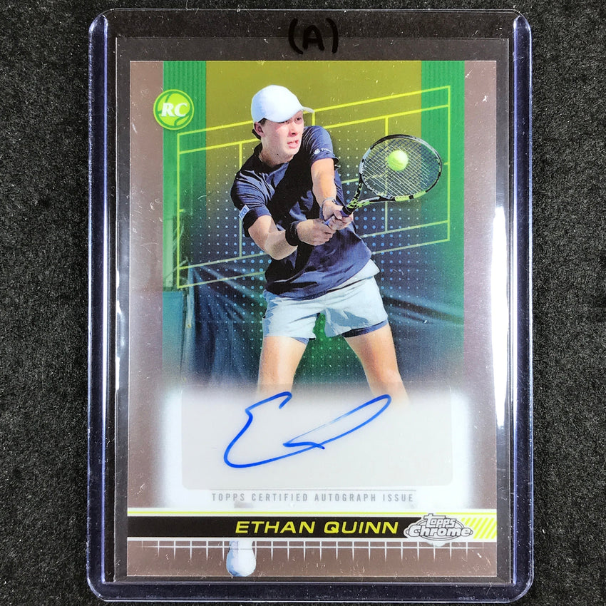 2024 Topps Chrome Tennis ETHAN QUINN Base Rookie Auto #EQN (A)