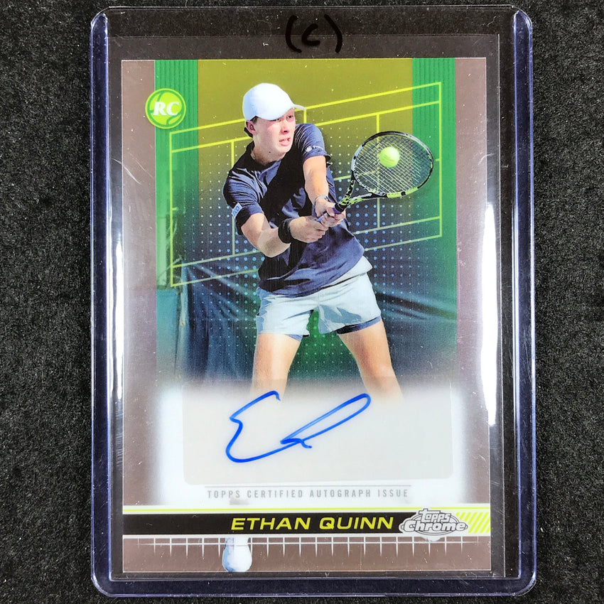 2024 Topps Chrome Tennis ETHAN QUINN Base Rookie Auto #EQN (C)