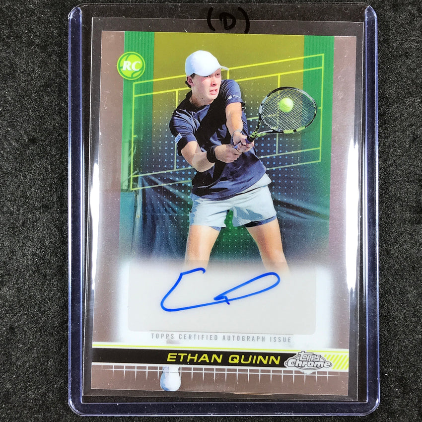 2024 Topps Chrome Tennis ETHAN QUINN Base Rookie Auto #EQN (D)