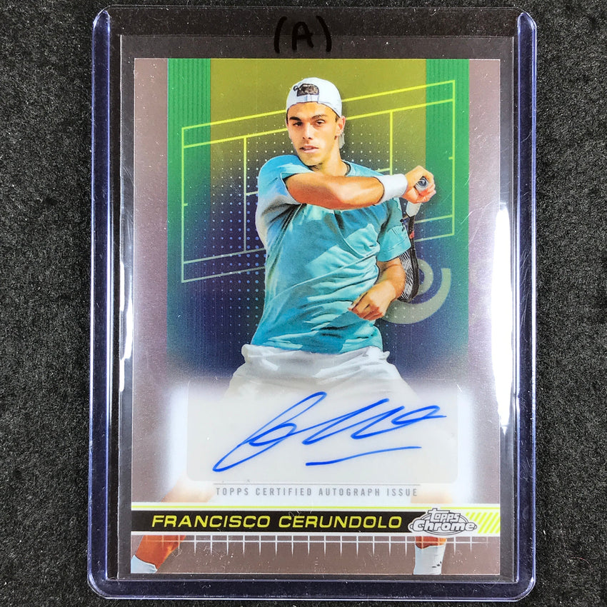 2024 Topps Chrome Tennis FRANCISCO CERUNDOLO Base Auto #FCO (A)