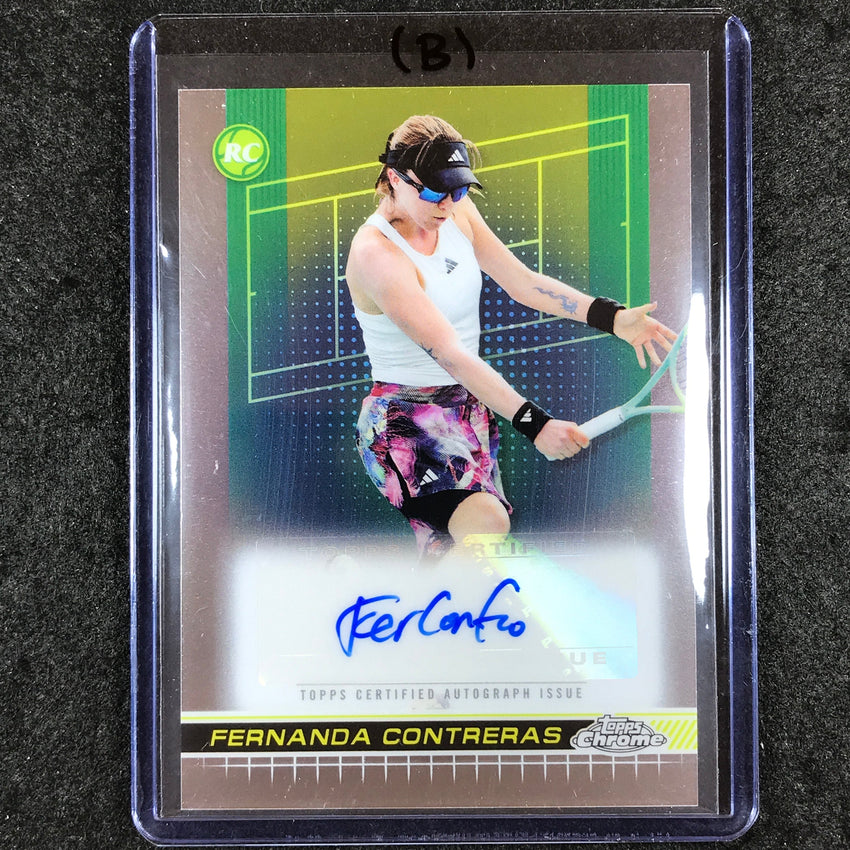 2024 Topps Chrome Tennis FERNANDA CONTRERAS Base Rookie Auto #FCS (B)