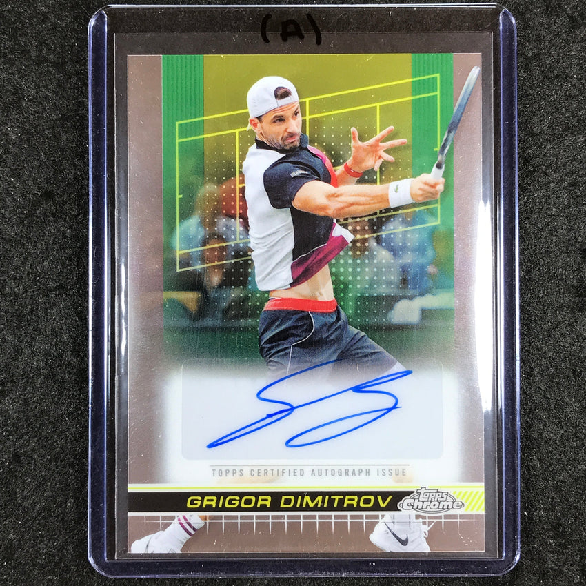 2024 Topps Chrome Tennis GRIGOR DIMITROV Base Auto #GDV (A)