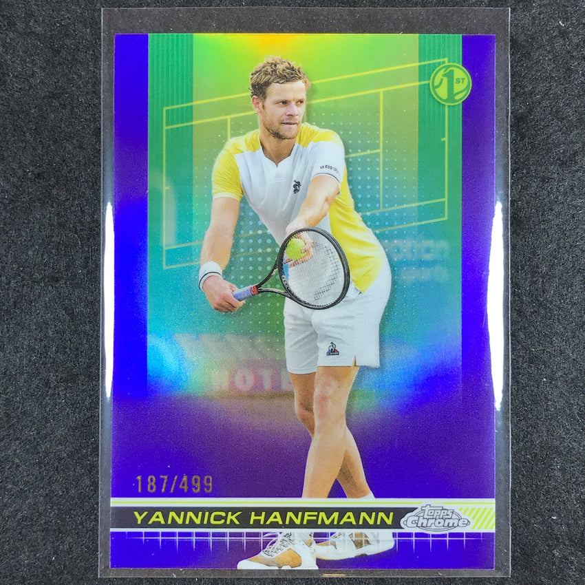 2024 Topps Chrome Tennis YANNICK HANFMANN Base Purple /499 #63