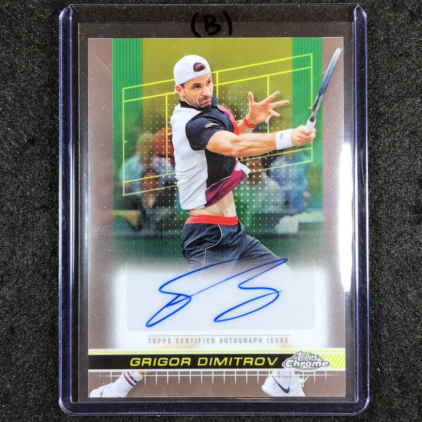 2024 Topps Chrome Tennis GRIGOR DIMITROV Base Auto #GDV (B)