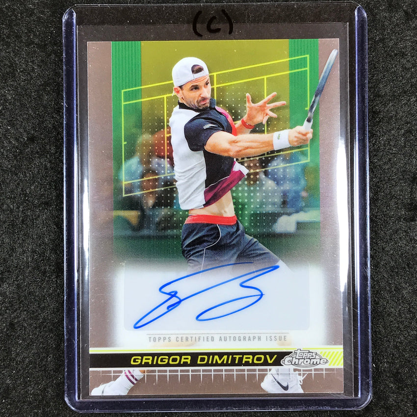 2024 Topps Chrome Tennis GRIGOR DIMITROV Base Auto #GDV (C)