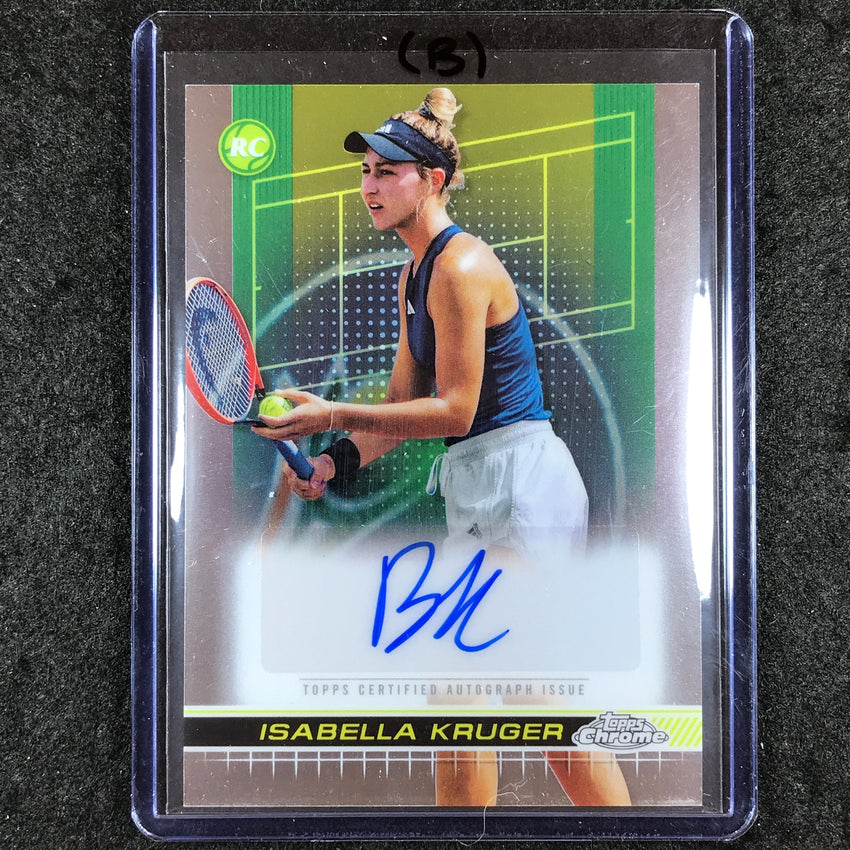2024 Topps Chrome Tennis ISABELLA KRUGER Base Rookie Auto #IKR (B)