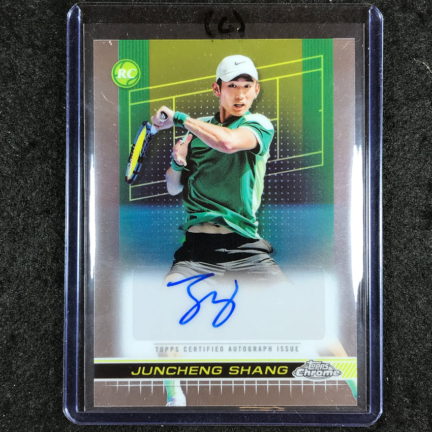 2024 Topps Chrome Tennis JUNCHENG SHANG Base Rookie Auto #JSG (C)