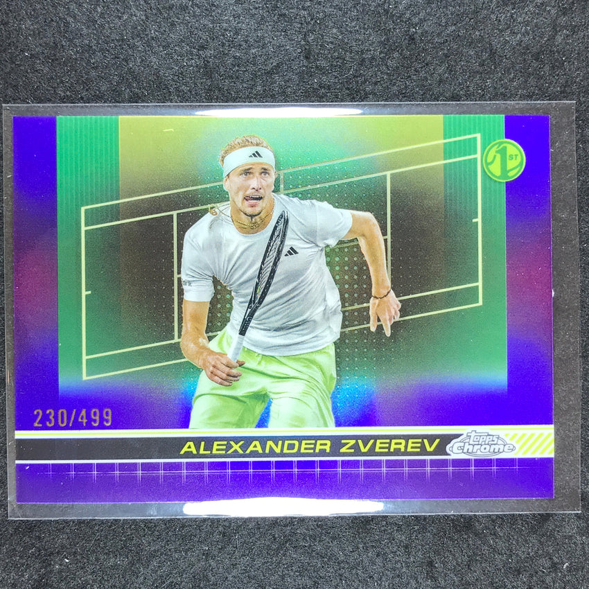2024 Topps Chrome Tennis ALEXANDER ZVEREV Base Purple /499 #74