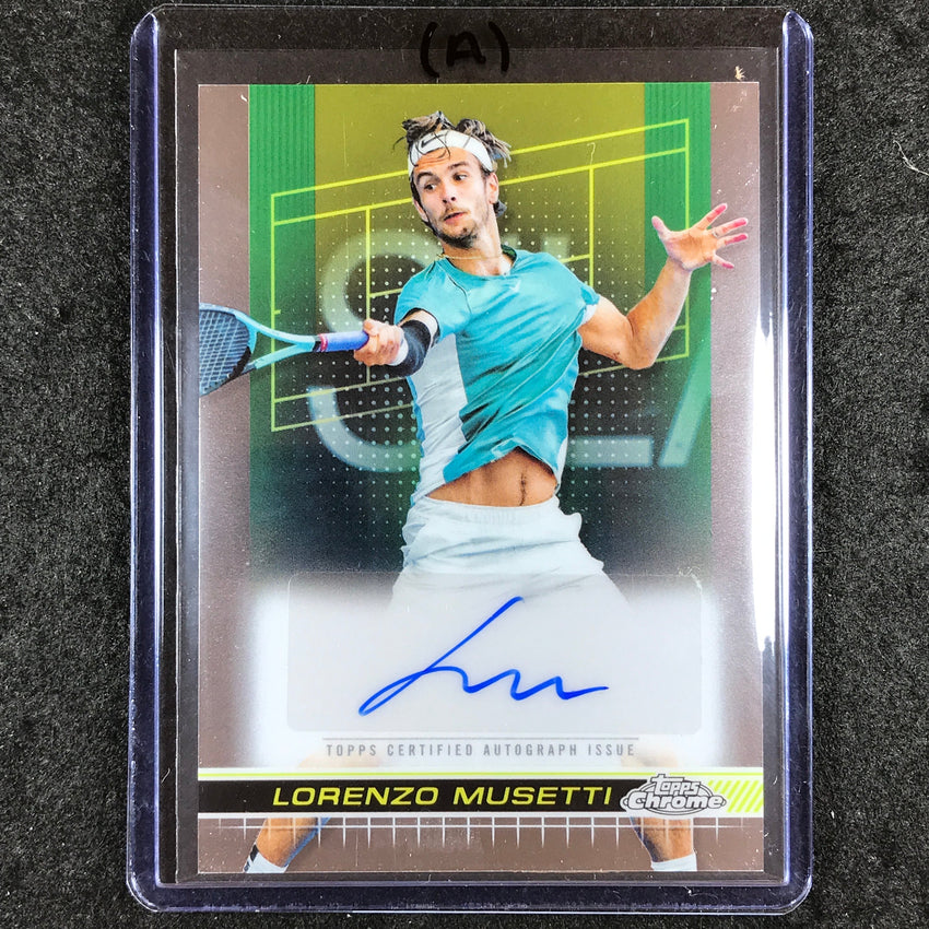 2024 Topps Chrome Tennis LORENZO MUSETTI Base Auto #LMI (A)