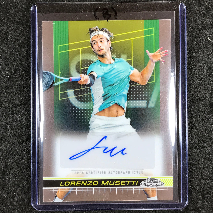 2024 Topps Chrome Tennis LORENZO MUSETTI Base Auto #LMI (B)