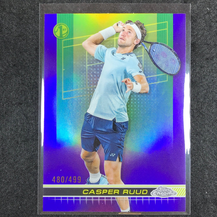 2024 Topps Chrome Tennis CASPER RUUD Base Purple /499 #75