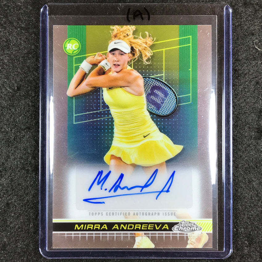 2024 Topps Chrome Tennis MIRRA ANDREEVA Base Rookie Auto #MAA (A)