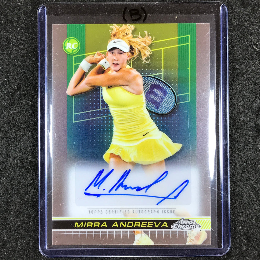 2024 Topps Chrome Tennis MIRRA ANDREEVA Base Rookie Auto #MAA (B)