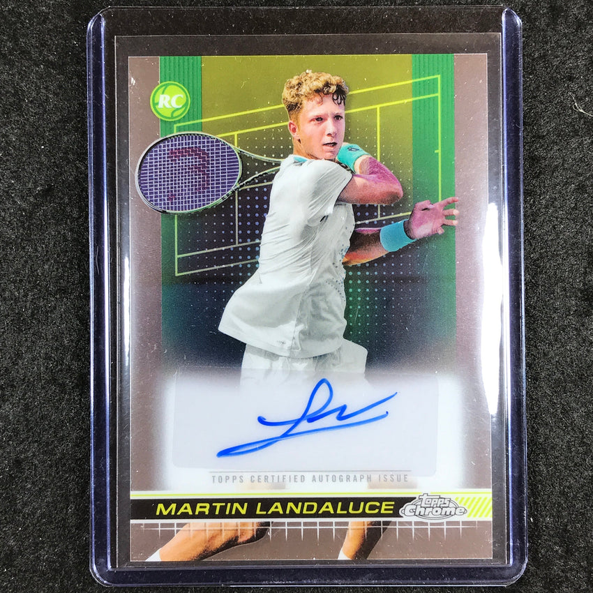 2024 Topps Chrome Tennis MARTIN LANDALUCE Base Rookie Auto #MLE