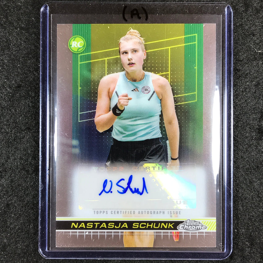 2024 Topps Chrome Tennis NASTASJA SCHUNK Base Rookie Auto #NSK (A)