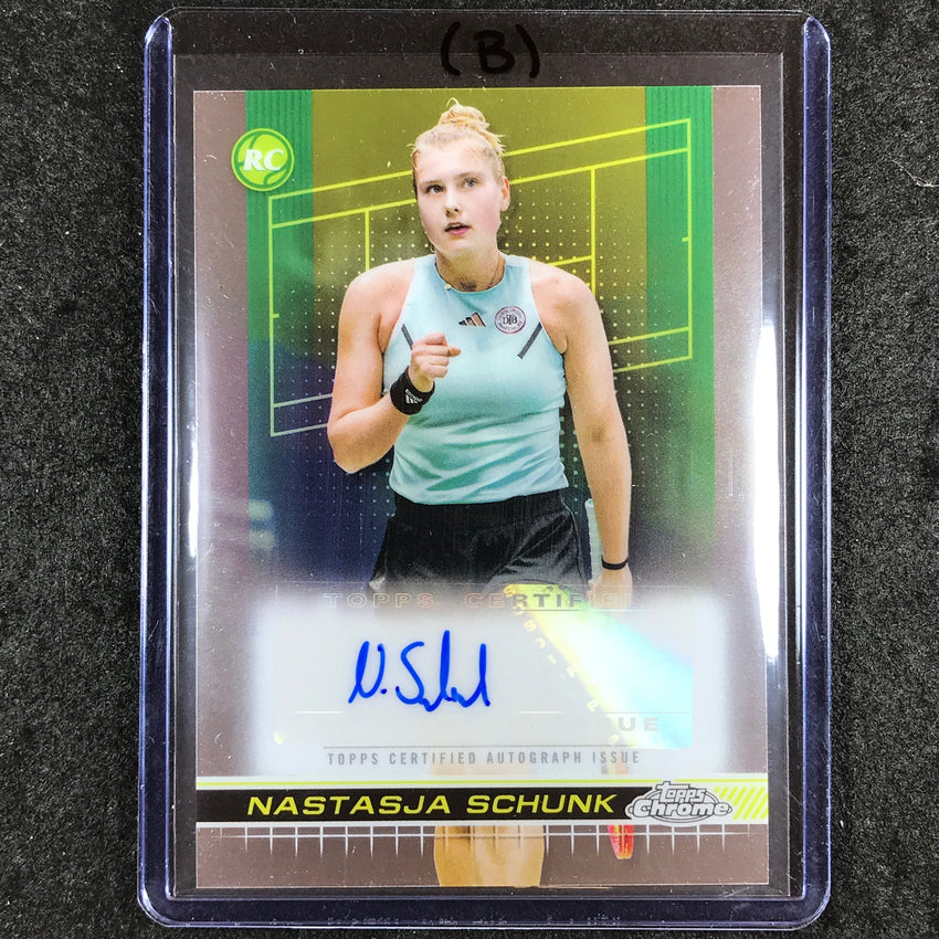 2024 Topps Chrome Tennis NASTASJA SCHUNK Base Rookie Auto #NSK (B)