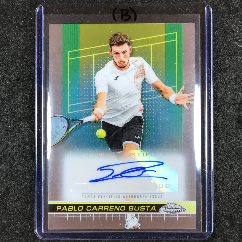 2024 Topps Chrome Tennis PABLO CARRENO BUSTA Base Auto #PCB (B)