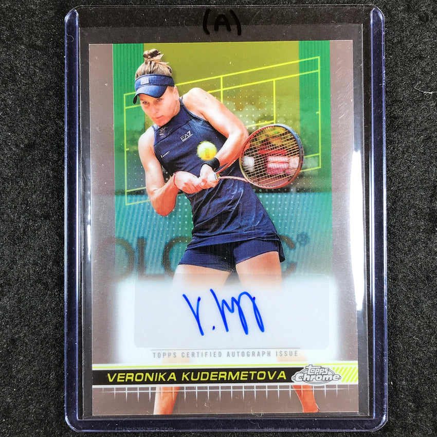 2024 Topps Chrome Tennis VERONIKA KUDERMETOVA Base Auto #VKA (A)