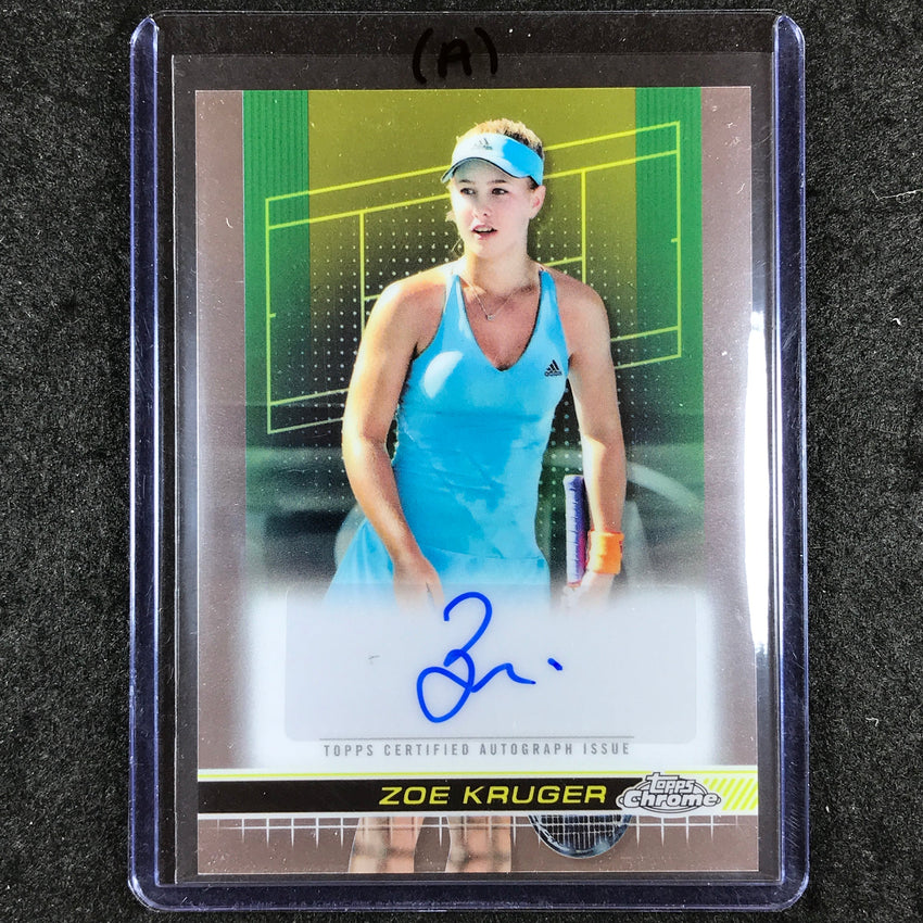 2024 Topps Chrome Tennis ZOE KRUGER Base Auto #ZKR (A)
