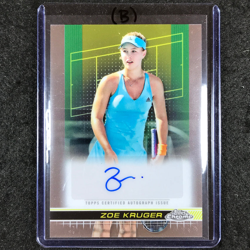 2024 Topps Chrome Tennis ZOE KRUGER Base Auto #ZKR (B)