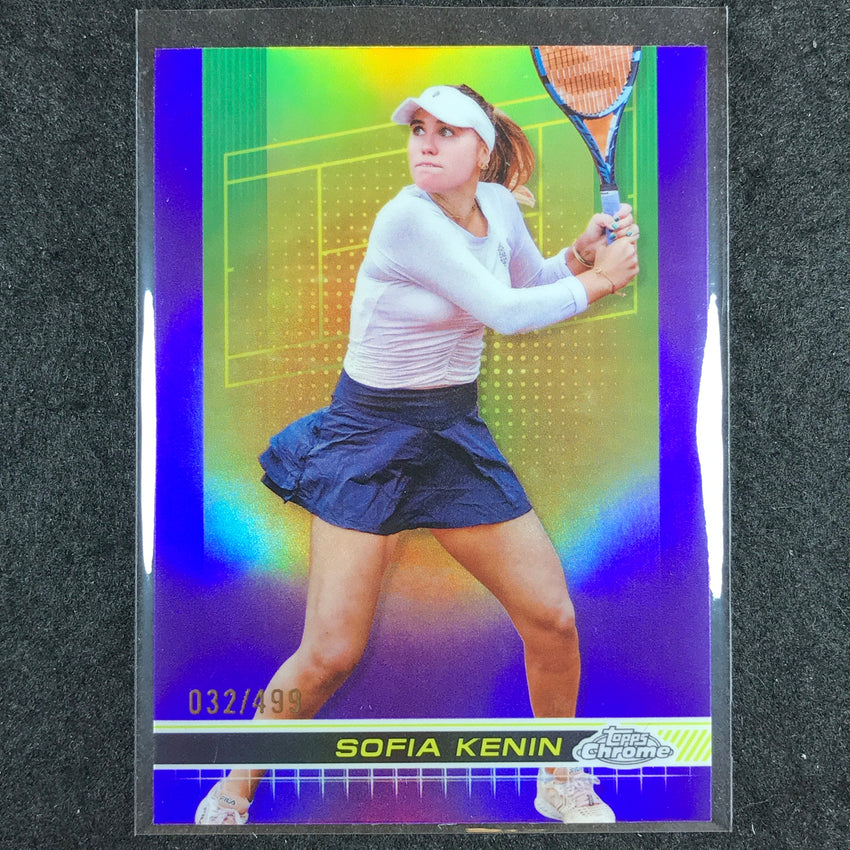 2024 Topps Chrome Tennis SOFIA KENIN Base Purple /499 #91