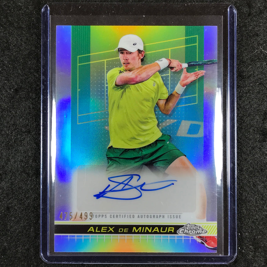 2024 Topps Chrome Tennis ALEX DE MINAUR Auto Refractor 475/499