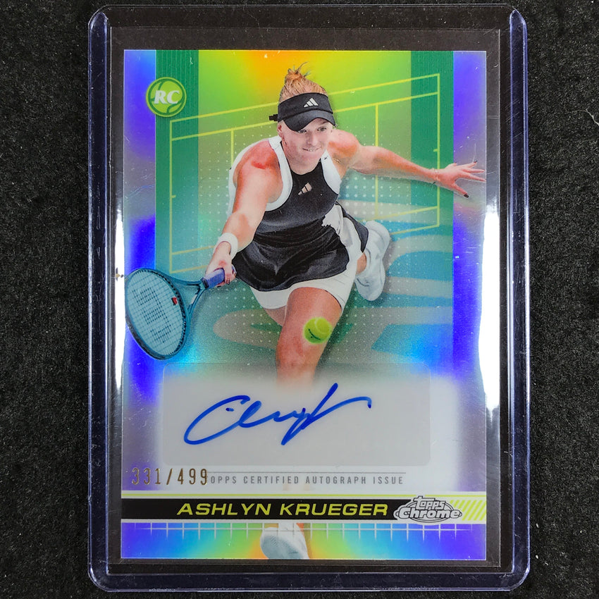 2024 Topps Chrome Tennis ASHLYN KRUEGER Rookie Auto Refractor 331/499