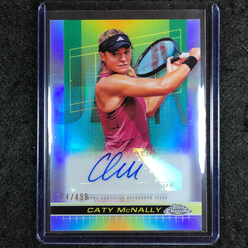2024 Topps Chrome Tennis CATY MCNALLY Auto Refractor 174/499