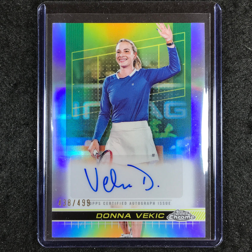 2024 Topps Chrome Tennis DONNA VEKIC Auto Refractor 438/499