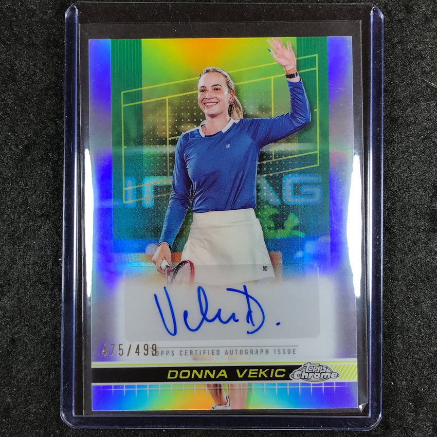2024 Topps Chrome Tennis DONNA VEKIC Auto Refractor 475/499